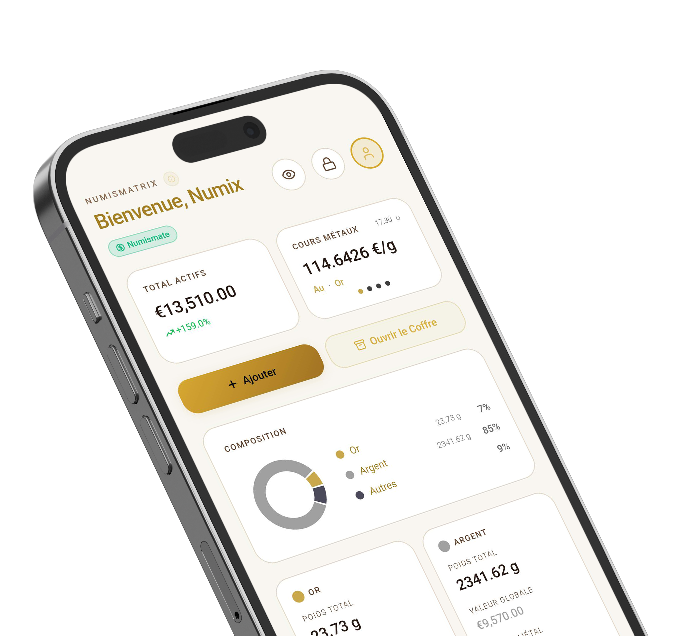 Numismatrix — mode clair